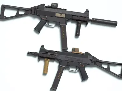 BT Unigrip Fixed With Storage Compartment  Low-poly 3D model