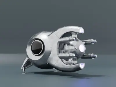 Flying object for aliens Free 3D model