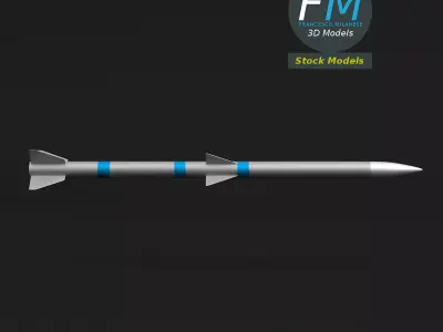 Stylized Air-to-Air Missile base mesh 3D model