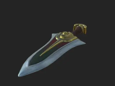 Dagger sword from legend of zelda Low-poly 3D model
