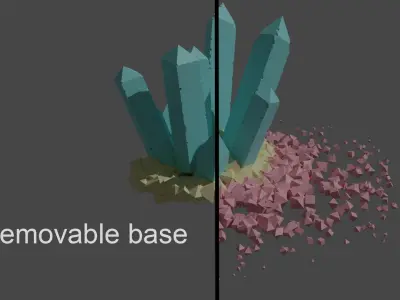 Crystal Pack 30 unique pcs 3D model