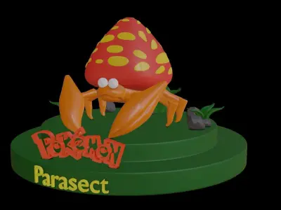 Pokemon Parasect for 3d print 3D print model