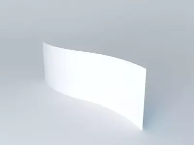 An egg curved banner Free 3D model