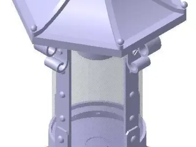 Medieval lamp 3D model