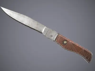 Knife Small Low-poly 3D model
