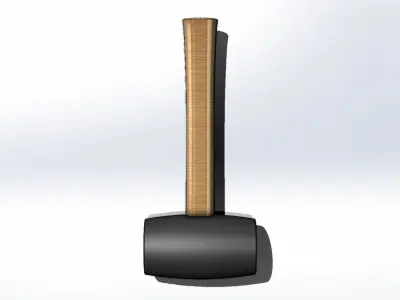 Martelo de Borracha Rubber Hammer 3D model