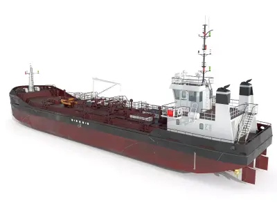 TANKER  Low-poly 3D model