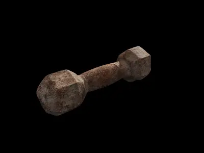 Anydrafts Dumbbell 01 Low-poly 3D model