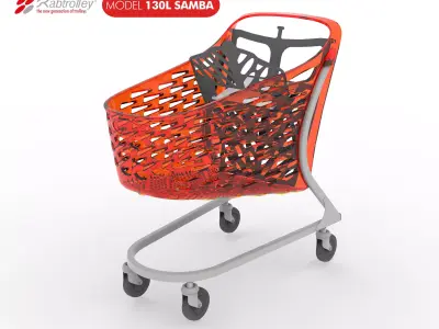 Shopping Cart Rabtrolley Samba 130L 3D model