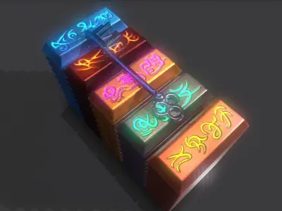 fantasy ingot Low-poly 3D model