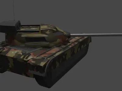 Tank free lowpoly fbx obj textures included Free low-poly 3D model