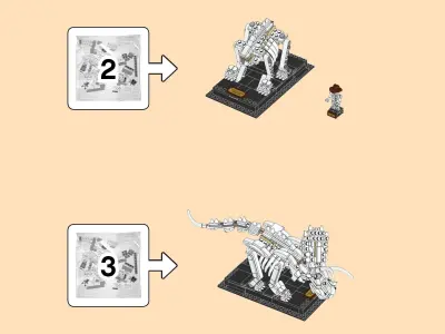 TwindBricks3D - 21320 Dinosaur Fossils 3D print model