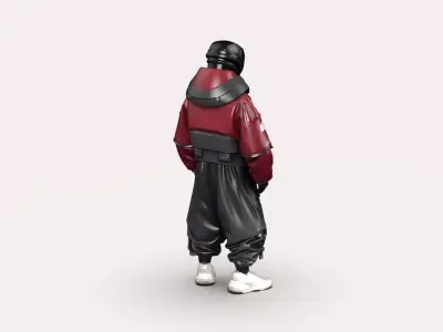 Night City Character Resident 3D model
