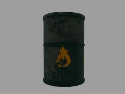 Oil barrel  Free low-poly 3D model purchase