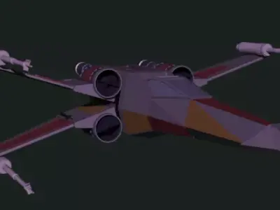 X-Wing of Star Wars 3d model 3D model