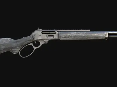 Ruger Marlin Low-poly 3D model