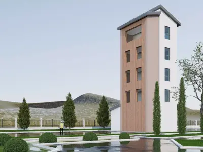 tower Low-poly 3D model