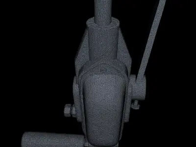 Hand Drill High Poly 3D model