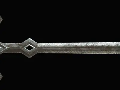 The Rhombus Sword Free low-poly 3D model
