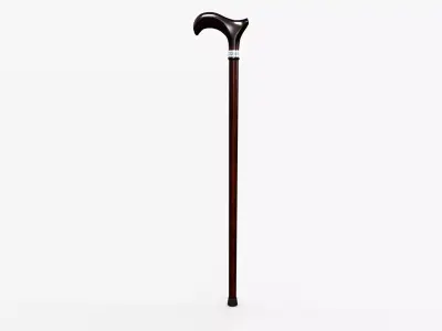 Antique Walking Cane Low-poly 3D model