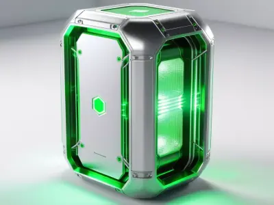 Futuristic SciFi Power Cell Container 3D model