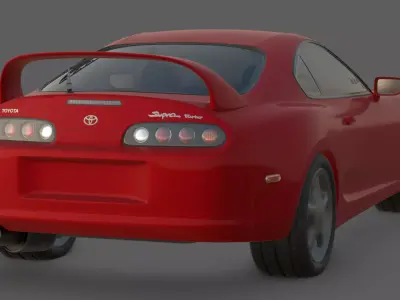1994 Toyota Supra MK IV 3D Model  The Legendary JDM Icon Low-poly 3D model