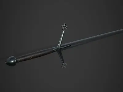 Two-Handed Claymore Sword Low-poly 3D model