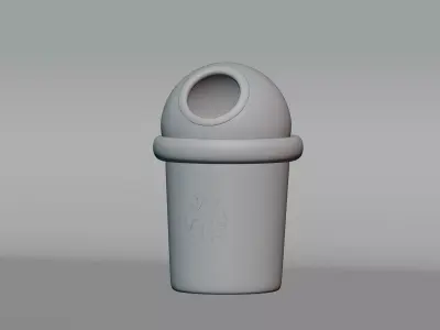 Recycle Bin Low-poly 3D model purchase