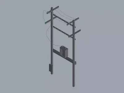 Electric Pole 3D model purchase