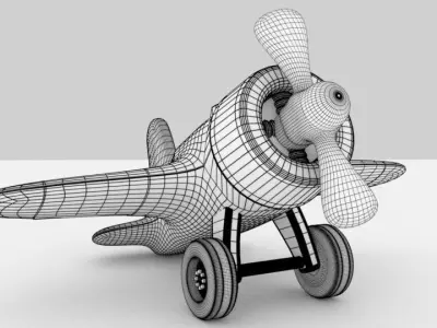 Toy Plane 3D model 3