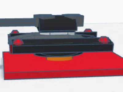 robotic attack tank 3D model