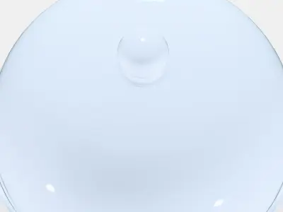 ARV BROLLOP plate on base with cover Low-poly 3D model