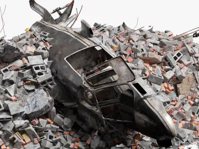 Helicopter Debris 3D model