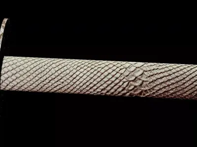 Sword Katana Low Poly Mesh Free low-poly 3D model
