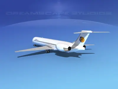 McDonnell Douglas MD83 Caspian Airlines 3D model