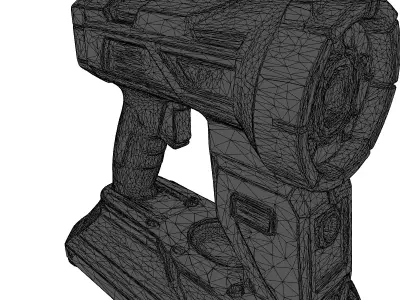 Futuristic Plasma Cutter Tool 3D model