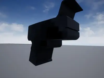 Futuristic Gun Free 3D model