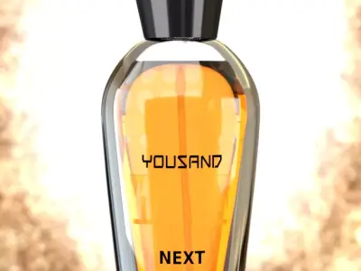 Perfume bottle glass bottle  3D model