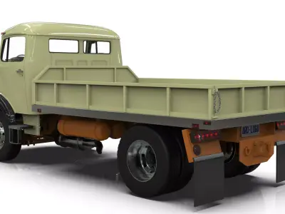 Mercedes-Benz LAK 710 4x4 Platform Dump Truck 3D model