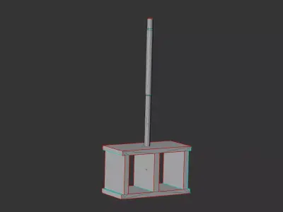 Low-Poly Stylized Hammer - Game Ready Asset Low-poly 3D model
