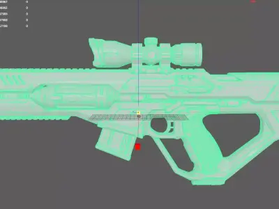 Red Rifle 3D model purchase