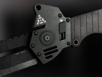 Combat Knife Free low-poly 3D model