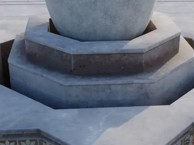 Vintage Arabesque Fountain 3D model