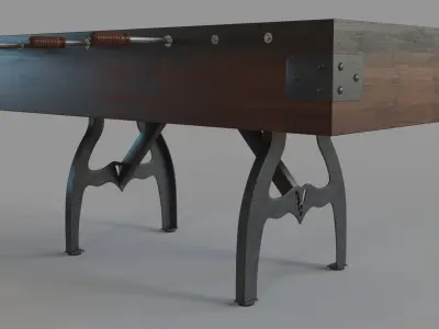 Williamsburg Foosball Table by Venture Shuffleboard 3D model