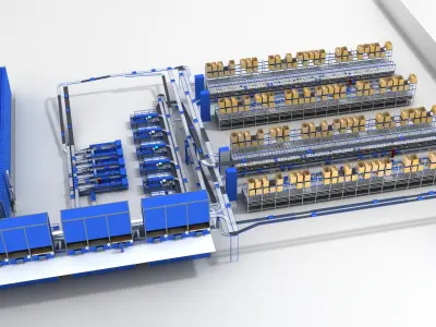  Sorting storage warehouse 