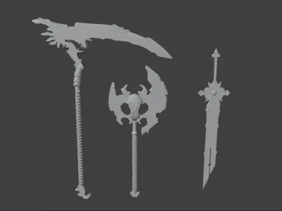 weapons 3D model