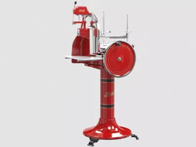 Van berkel  vintage meat slicer red Low-poly 3D model