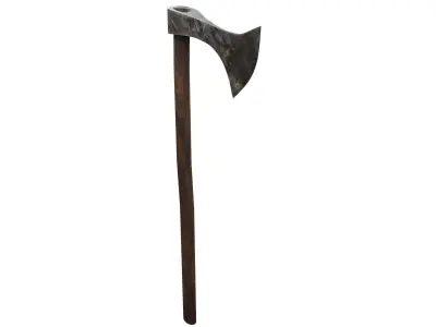 Ax Medieval Low-poly 3D model 3