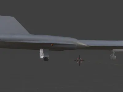jet sr71 Low-poly 3D model