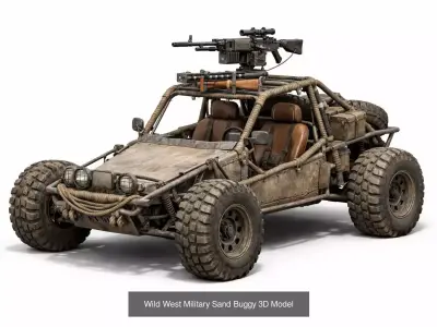 Post-Apocalyptic  Military Sand Buggy Collection 3D Model Pack